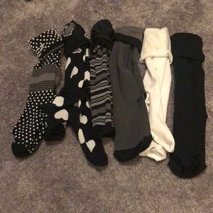 6 pairs of compression socks, knee high